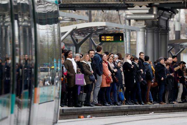 French rail unions in showdown with Macron in rolling strike  