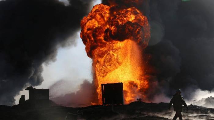 Indonesia oil well fire kills 10 people, destroys houses
 
 