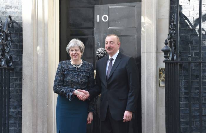 Azerbaijani President meets with UK Prime Minister - PHOTOS