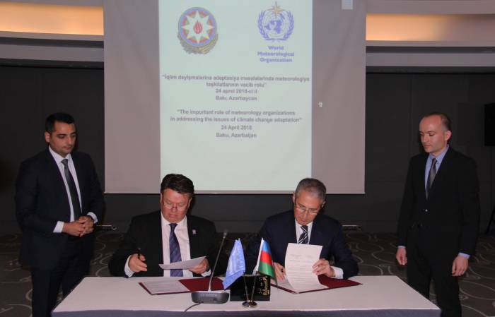 Azerbaijan, World Meteorological Organization ink MoU 