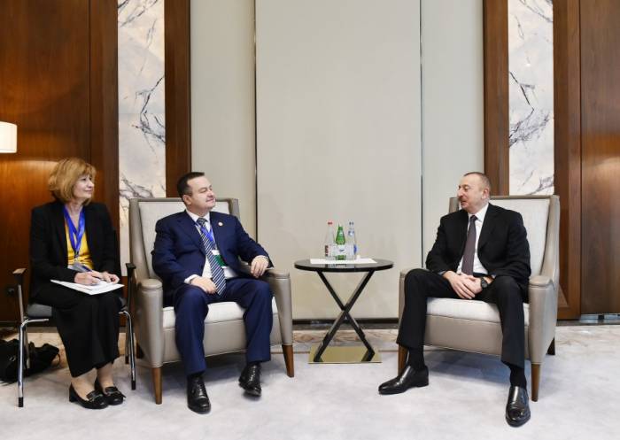 President Ilham Aliyev met with Serbia`s first deputy prime minister and foreign minister Ivica Dacic
