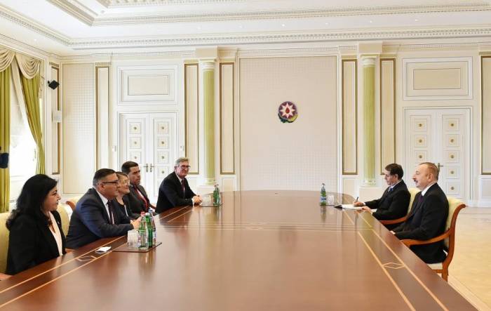 Azerbaijani president receives Turkish delegation 
