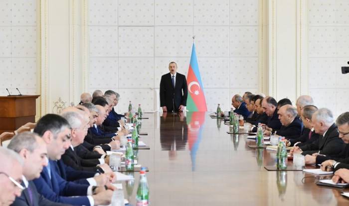 President Aliyev chairs Cabinet meeting dedicated to socio-economic development in 1Q18