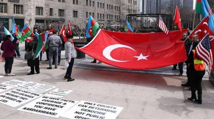 Protest against allegations of so-called "Armenian genocide" held in US