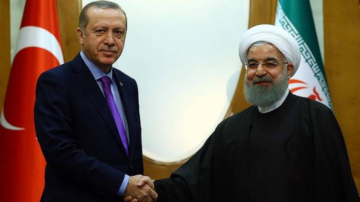Ərdoğan Ankarada Ruhani ilə görüşüb