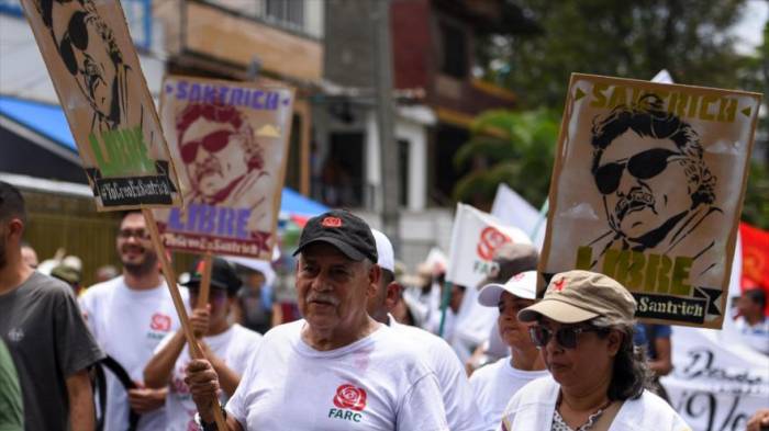 Colombianos rechazan detención de Jesús Santrich por el Estado