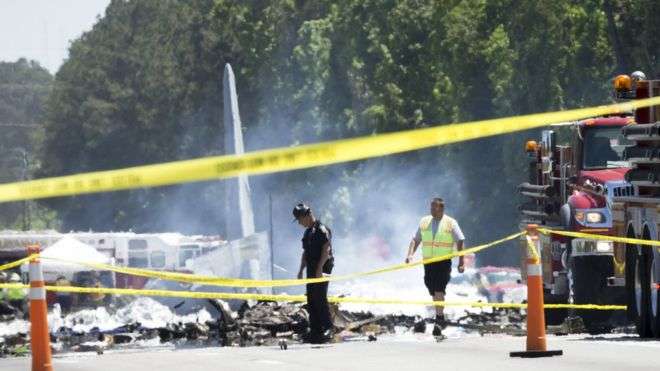 Savannah plane crash: Nine feared dead in Georgia as aircraft comes down