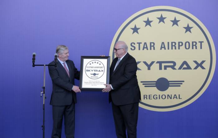 Internationaler Flughafen Heydar Aliyev mit Qualitätssiegel ”5-Star-Airport“ ausgezeichnet