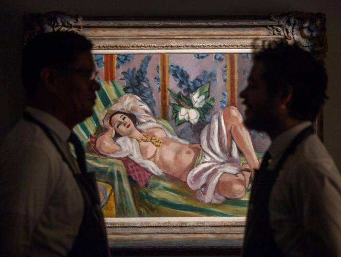 Picasso, Matisse and Monet artworks fetch £476m in record-breaking auction