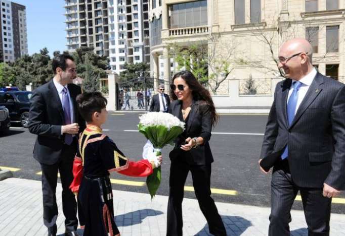 Leyla Aliyeva attends inauguration of another yard redeveloped under “Bizim həyət” project