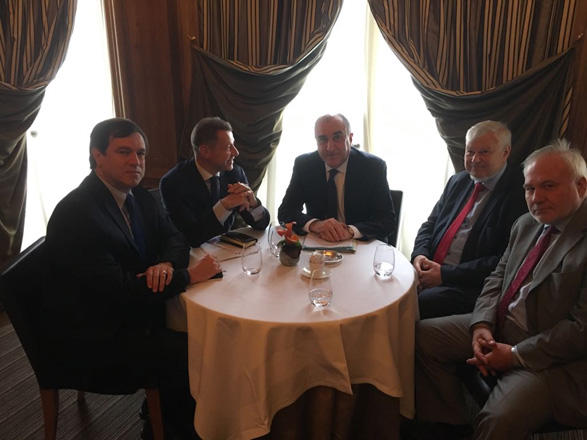 Azerbaijani FM, OSCE MG co-chairs discussing Karabakh conflict