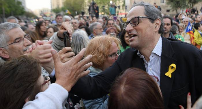 Torra toma posesión del cargo de presidente de Cataluña