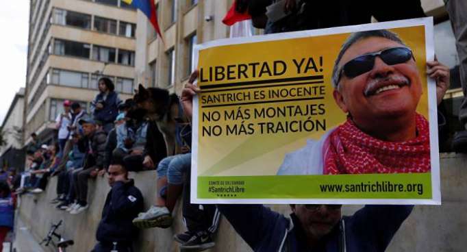 Exguerrillero de FARC Jesús Santrich suspende huelga de hambre de 41 días