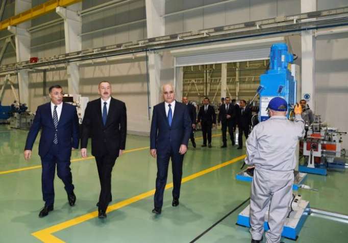 Azerbaijani President attends opening of high tension equipment plant in Baku - UPDATED, PHOTOS