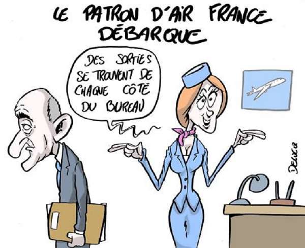 Le PDG d’Air France démissionne - CARICATURE