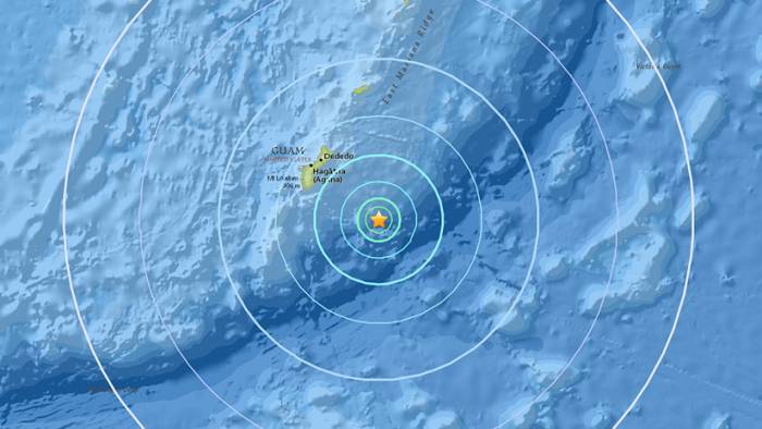 Un sismo de 5,6 se registra cerca de la isla de Guam