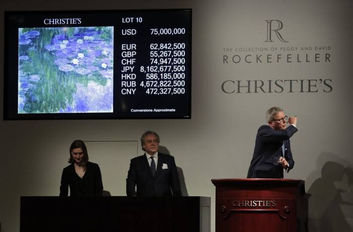 Rockefeller treasures break record for single-owner auction