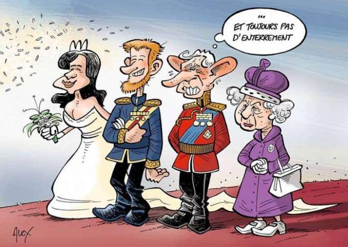 Jour J à Windsor: le prince Harry épouse Meghan Markle - CARICATURE