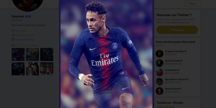 PSG : Neymar avec le nouveau maillot