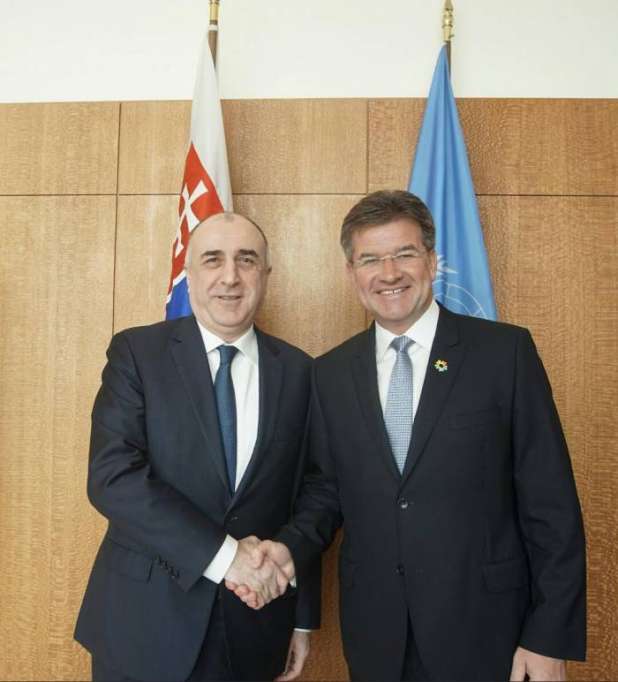Azerbaijan FM meets UNGA president in New York