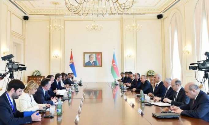 Azerbaijani President holds meetings with Serbian counterpart- UPDATED, PHOTOS