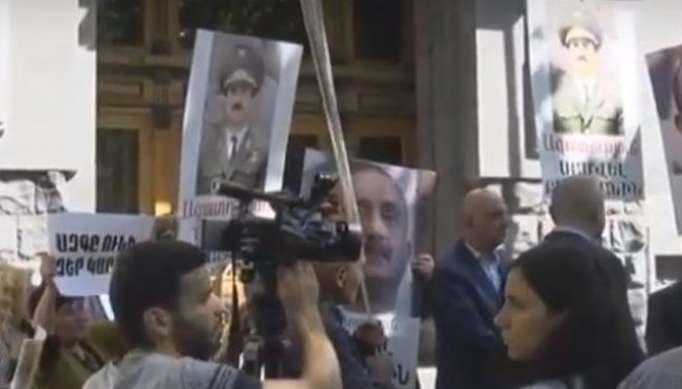 La siguiente acción de protesta en Ereván-Video