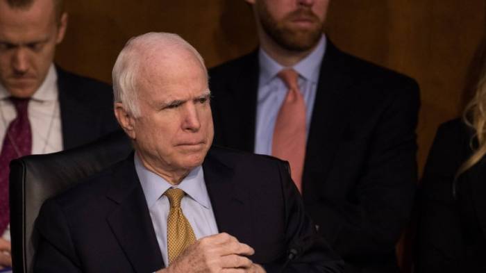 McCain will Trump nicht als Gast bei seiner Beerdigung dabeihaben