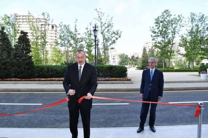 Prezident YAP-ın yeni binasının açılışında - Yenilənib (FOTOLAR)