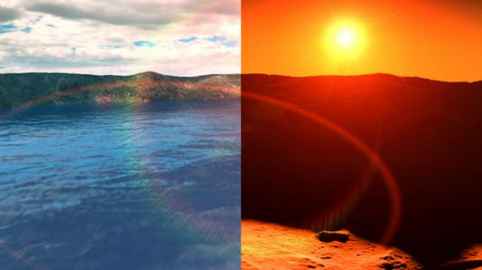 Seasonal changes in exoplanet