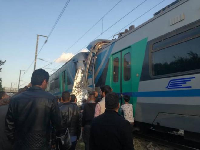 One killed, 60 injured in train collision in Tunisia