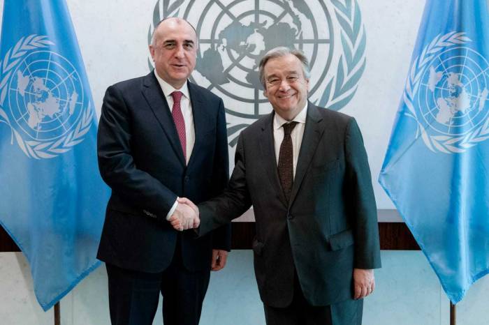 Canciller azerbaiyano se reúne con el Secretario General de la ONU