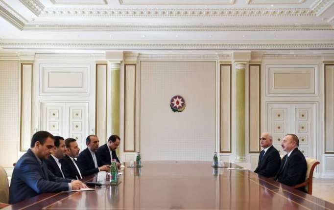 Ilham Aliyev recibe al jefe de la Administración Presidencial iraní