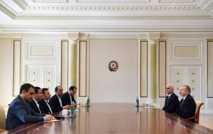 Präsident Aliyev empfängt den Leiter des iranischen Präsidentenbüros - AKTUALISIERT