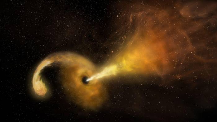 Supermassive black hole seen eating star for the first ever time