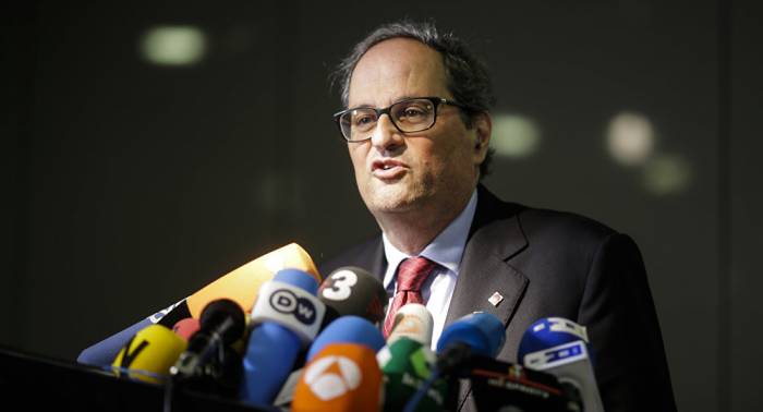Presidente catalán pide al rey de España "abrir una etapa de diálogo"
