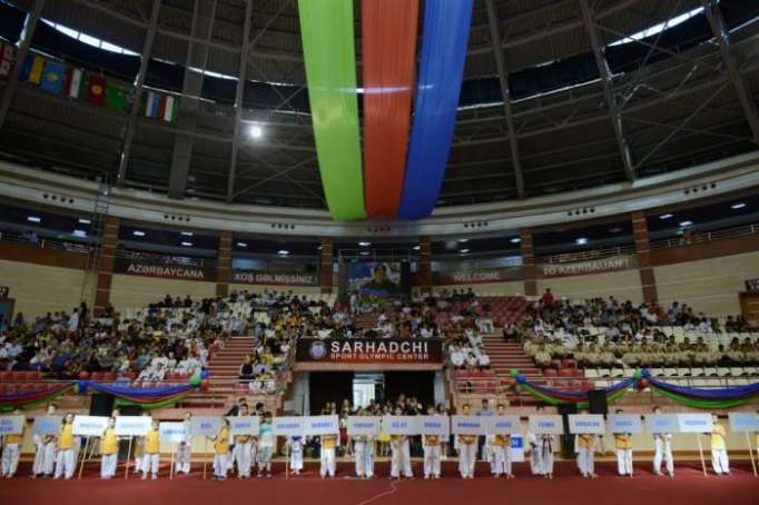 Eröffnungszeremonie des Internationalen Karate-Turniers in Baku