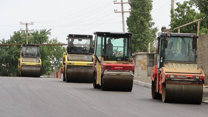 Sabunçuda 18 km yol təmir olunur