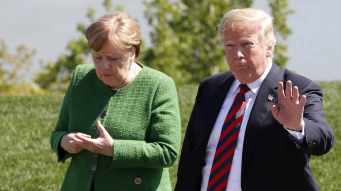 Donald Trump belegt "großartiges" Verhältnis zu Angela Merkel mit eigener Fotostrecke