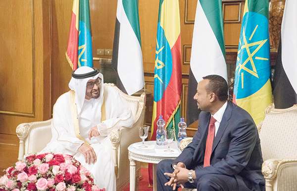 محمد بن زايد: الإمارات بقيادة خليفة مهتمة بتعزيز علاقاتها الاقتصادية مع إثيوبيا