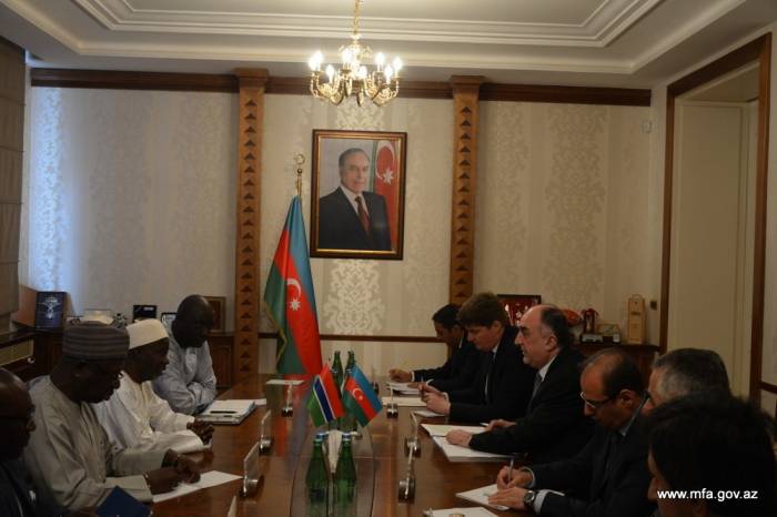 Azerbaijani FM meets Gambian counterpart