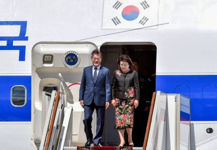 Le président sud-coréen est arrivé en Russie pour rencontrer Poutine