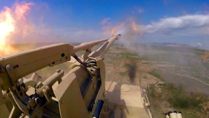Azerbaijani military conducts practical firing from DANA self-propelled artillery systems