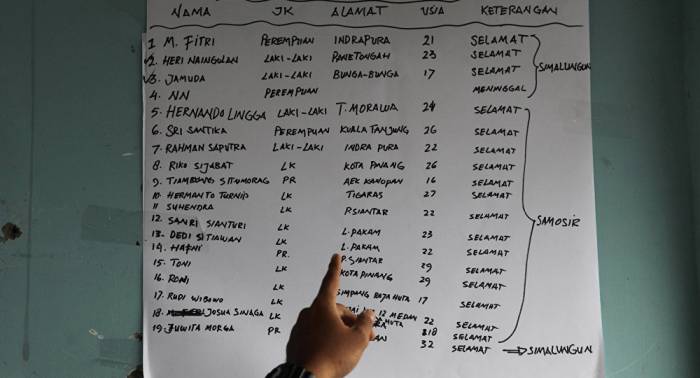 Casi un centenar de desaparecidos al naufragar un ferry en Indonesia