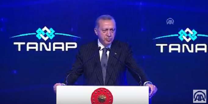 Erdogan: TANAP est un indicateur de confiance entre l