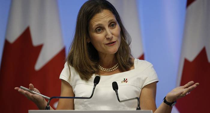 Freeland: postura de Canadá, UE, Japón y México sobre aranceles de EEUU es única