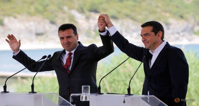 Greece, Macedonia sign pact to change ex-Yugoslav republic