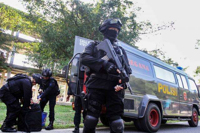 Indonesian police detain three over suspected plot to attack assembly
 