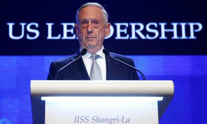 Mattis accuses China of 