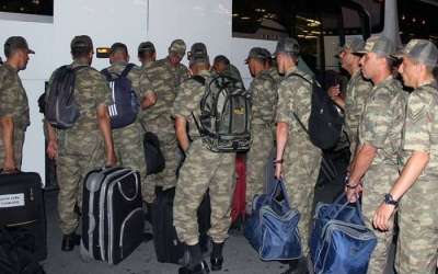 حوالي 100 جندي تركي يصلون إلى أذربيجان - صور+فيديو