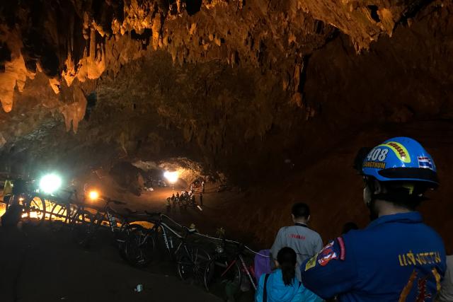 Thailand resumes search for soccer team trapped in flooded cave  